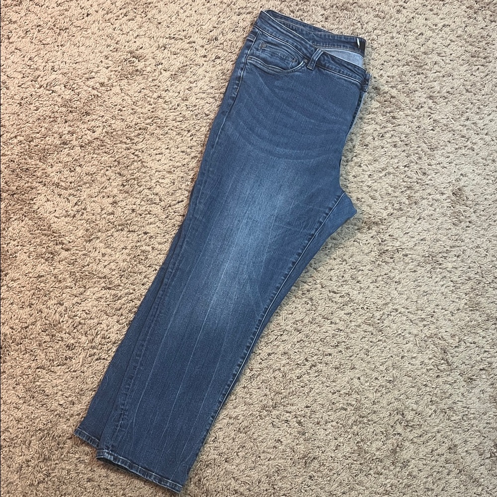 Kut from the Kloth Women's Dark Blue Skinny Ankle Jeans - Picture 4 of 12